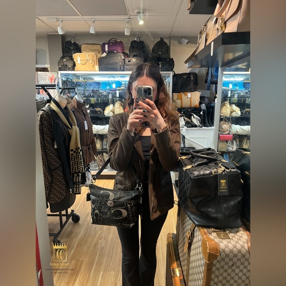 Coach Chelsea optic signature shoulder bag